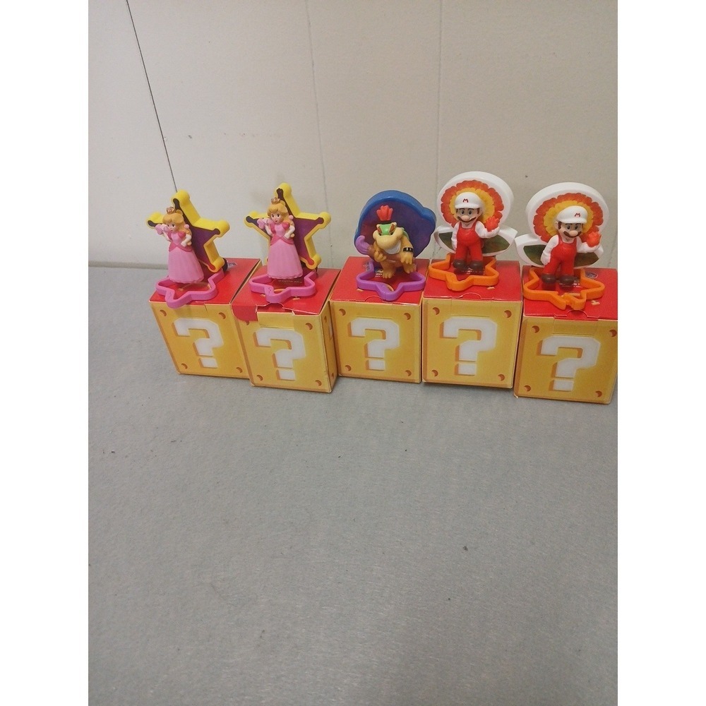 2026 Super Mario Galaxy McDonalds Happy Meal Toys. Lot Of 5!!